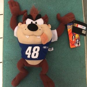 Looney Tunes Tasmanian Devil NASCAR 48 plush toy